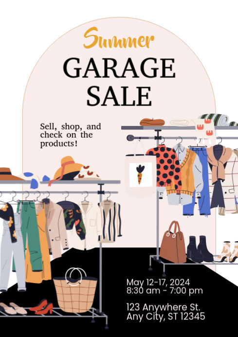garage sale template PosterMyWall garage sale template PosterMyWall