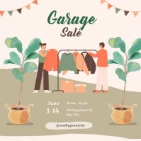 garage sale template Cuadrado (1:1)