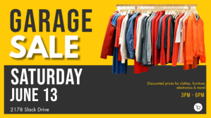GARAGE SALE TWITTER TEMPLATE.C Twitter-opslag