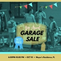 garage sale video template Quadrat (1:1)