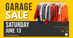 GARAGE SALE VIDEO TEMPLATE.C Facebook Shared Image