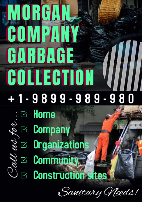 Garbage Collection Recycling Company Flyer Template | PosterMyWall
