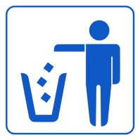 Garbage disposal sign Instagram-Beitrag template