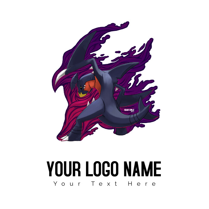 Garchomp Pokémon X And Y Drawing Gabite Gible Template PosterMyWall