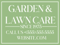 Garden And Lawn Care Yard Sign template