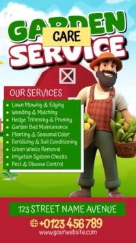 Garden Care Services Instagram Reel template