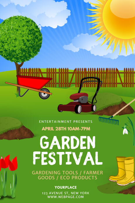 Garden Festival Flyer Design Template PosterMyWall garden-festival-flyer-design-template-postermywall