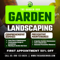 Garden Landscaping Services Wpis na Instagrama template