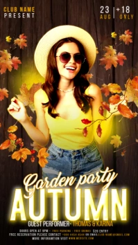 Garden Party Autumn Instagram Story template