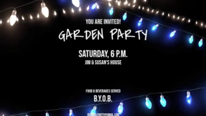 GARDEN PARTY Digitalt display (16:9) template