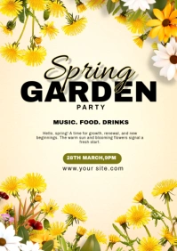 GARDEN PARTY A3 template