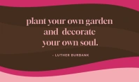 Garden Quote Tag template