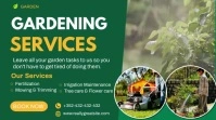 Garden services ,lawn, twitter, video poster template