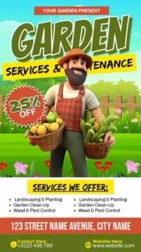 Garden Services & Maintenance Instagram Reel template