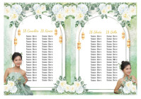 White Debut Program A4 Template | PosterMyWall