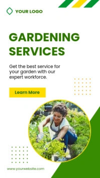 gardening and lawn services template Instagram Story