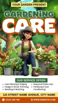 Gardening Care Ads Instagram Reel template