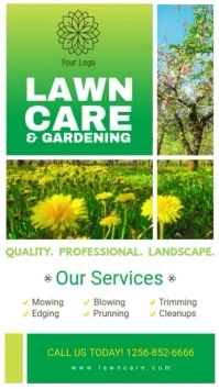 Gardening Service Digital Display Ad Ekran reklamowy (9:16) template