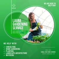 Gardening Service Instagram advert Wpis na Instagrama template