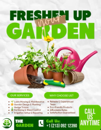 Gardening Services Folder (US Letter) template