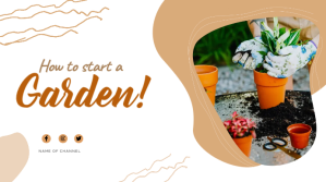 GARDENING THUMBNAIL Miniature YouTube template