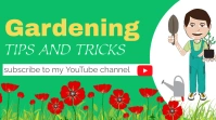 Gardening tips and tricks YouTube channel template