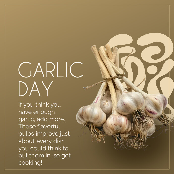 Exploding Garlic Template Garlic Template | PosterMyWall