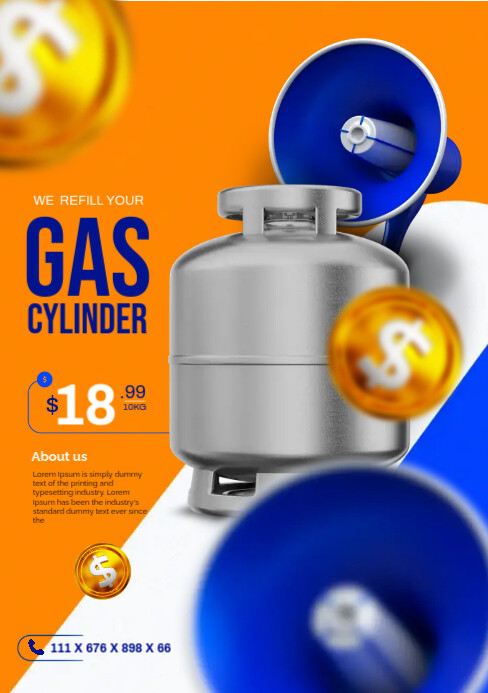 Gas distributor flyer Template | PosterMyWall