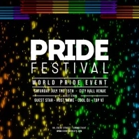 GAY PRIDE 3 flags Instagram Post template