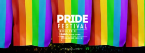 GAY PRIDE FESTIVAL 5 Flags Couverture Facebook template