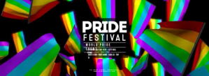 GAY PRIDE FESTIVAL Flags Flying template