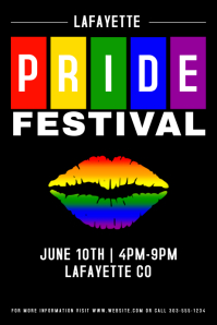 Gay Pride Poster template