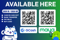 GCash & Maya QR Services Poster template