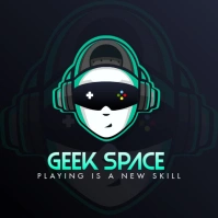 Geek Video Game Streamer Logo Ilogo template