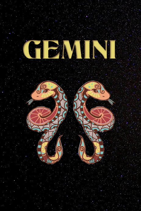 Gemini Poster template