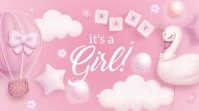 Gender Reveal Digital Display (16:9) template