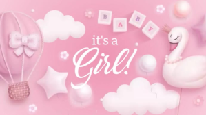 Rojo Gender Reveal Digitalt display Template
