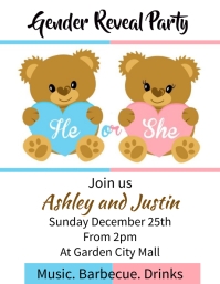 Gender Reveal Template | PosterMyWall