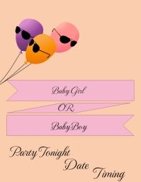 Gender Reveal Template | PosterMyWall