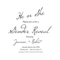 Gender Reveal Pink Blue Video Invitation template