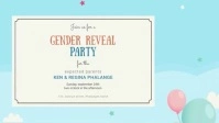 Gender reveal video invitation template