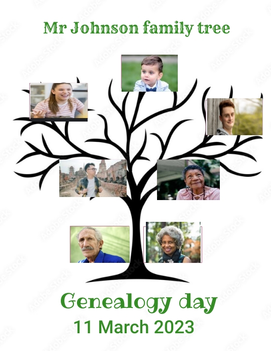 Genealogy day flyer Template | PosterMyWall