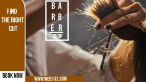 Generic barber shop instagram story advertisi YouTube Thumbnail template