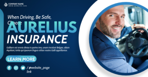 generic car insurance advertising dark and li Publicité Facebook template