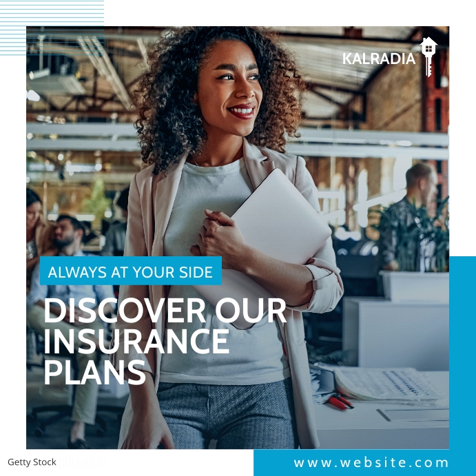 Advertisement Pattern Insurance Plantilla de generic insurance plans advertisement | PosterMyWall