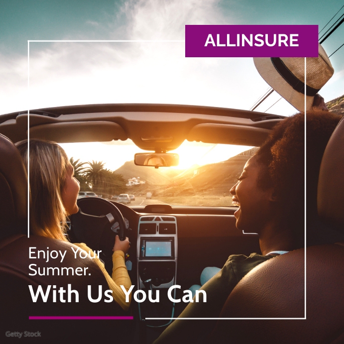 Plantilla de generic insurance summer holidays vacation ad | PosterMyWall