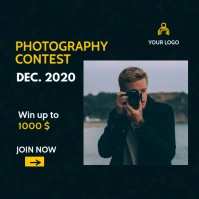 generic photography contest instagram post ad template