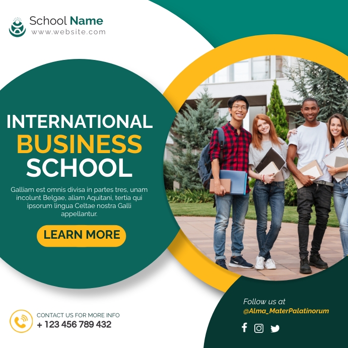Copy of generic school advertisement template design | PosterMyWall