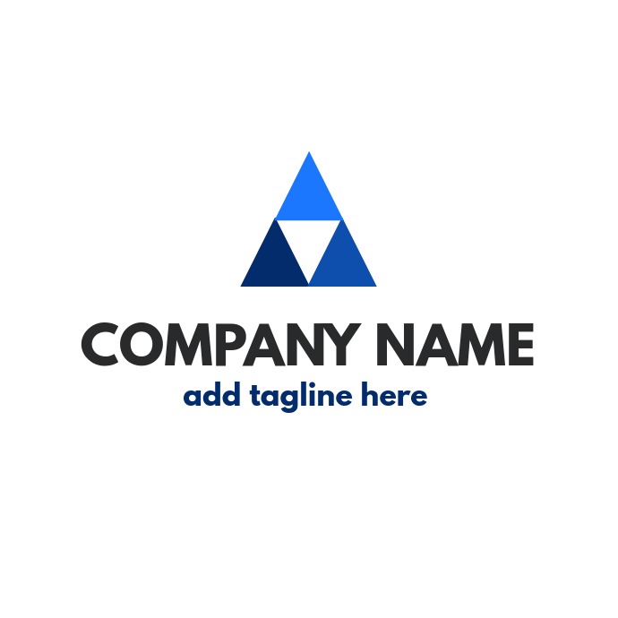 Triangular Emblems generic simple triangular shapes logo Template | PosterMyWall