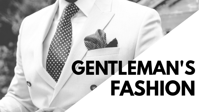 gentleman's fashion youtube thumbnail Template | PosterMyWall